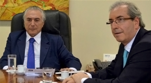 Michel Temer faz defesa pblica do distrito, enquanto Cunha pressiona pela aprovao do mesmo na Cmara